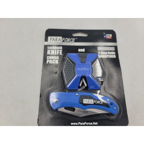 Lockback Knife Combo Pack Paraforce 2 Step Sharpener A9 - Picture 3 of 11